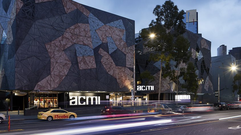 ACMI building exterior at night - Shannon McGrath