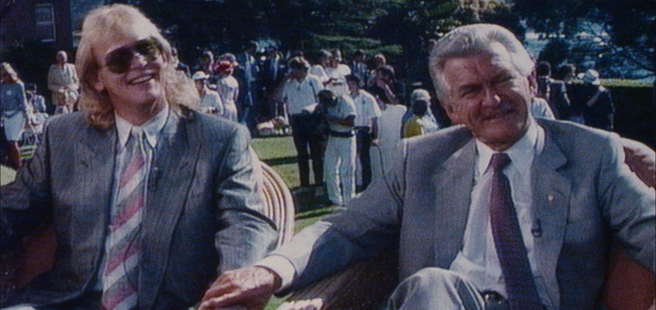 John Farnham & Bob Hawke appear on 'Good Morning Australia' in 'Australia Daze' (1988)