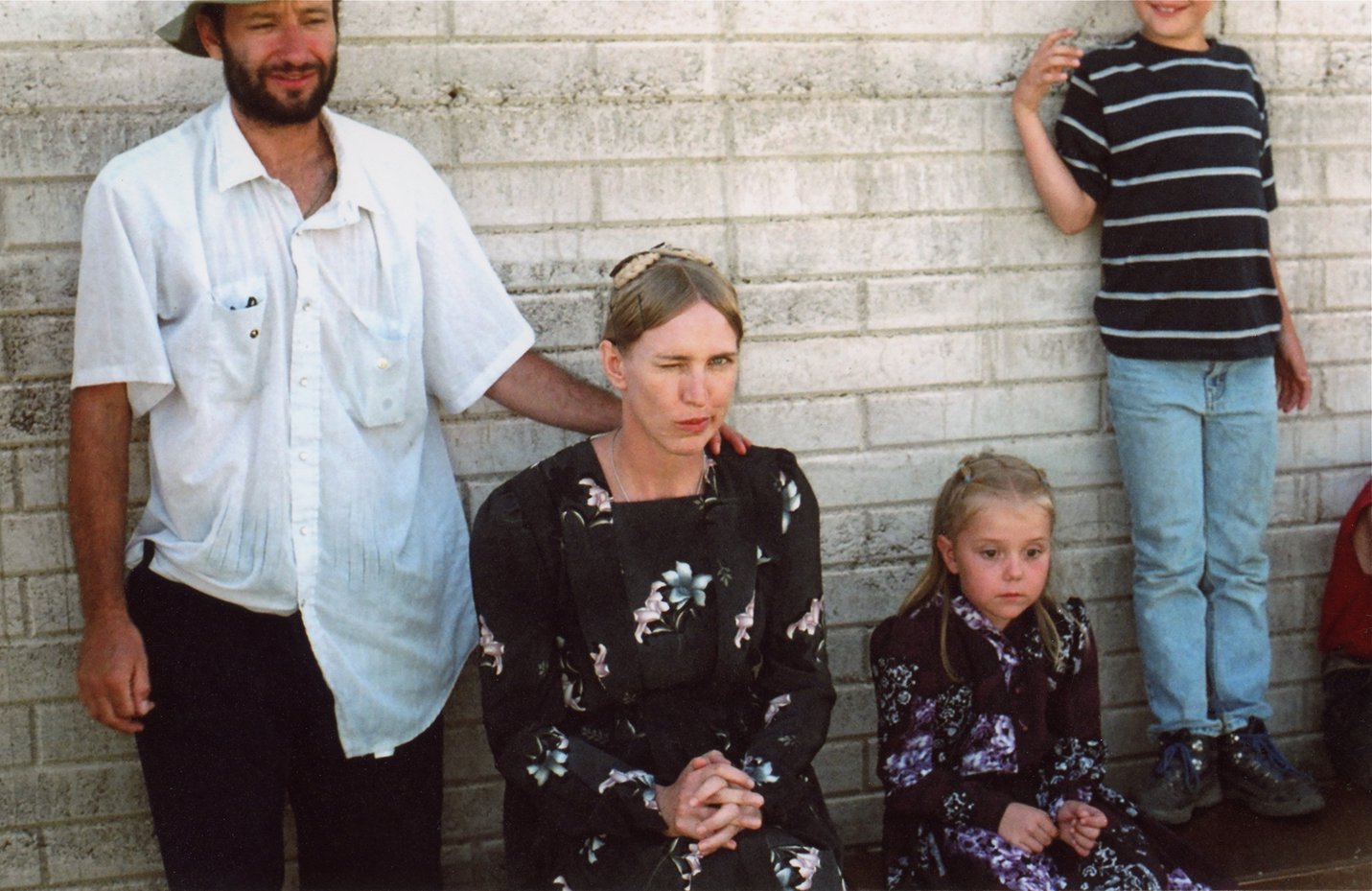 Carlos Reygadas and Miriam Toews during the filming of Silent Light