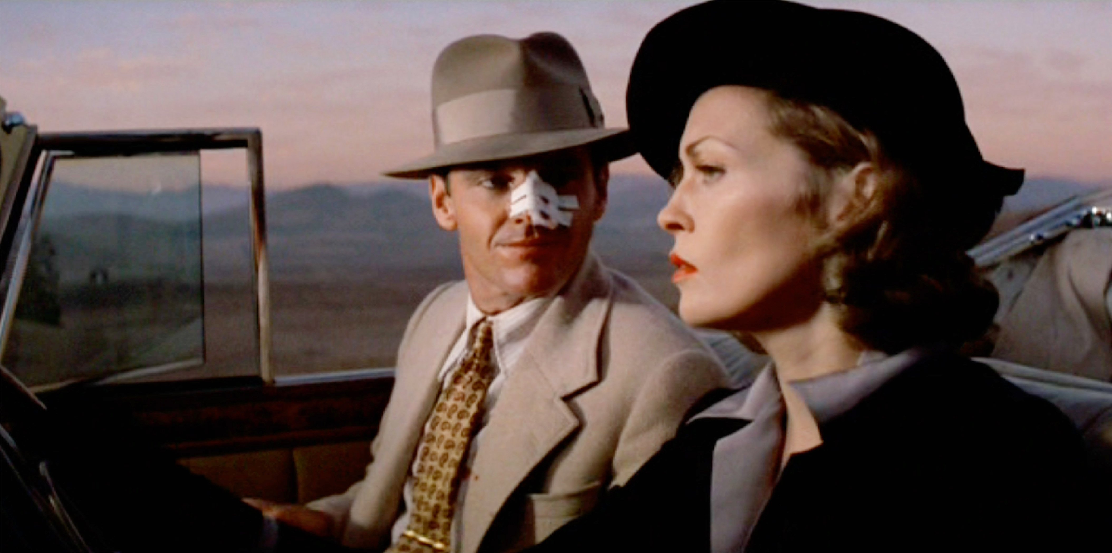 Jack Nicholson and Faye Dunaway in Chinatown 1974 Roman Polanski