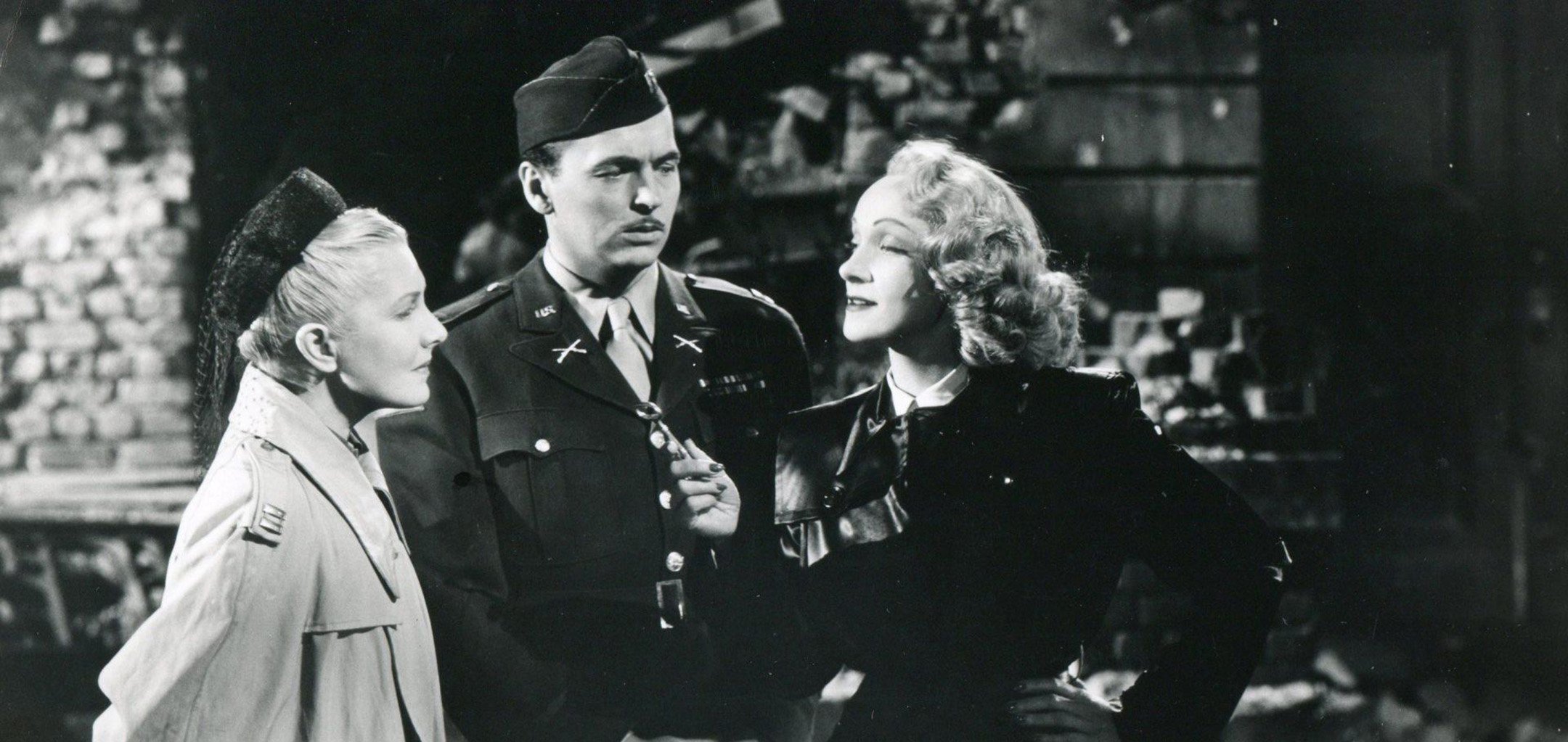 Jean Arthur, John Lund and Marlene Dietrich in A Foreign Affair (1948)