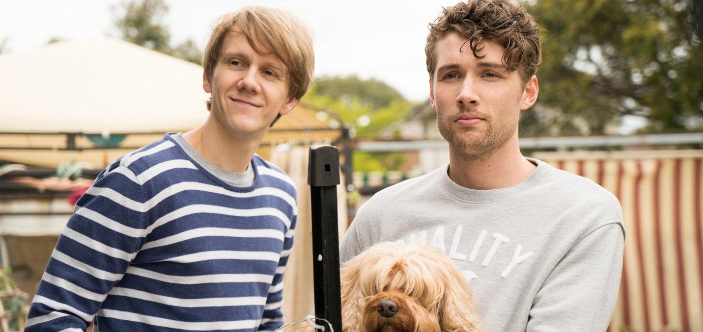 Josh Thomas and Keegan Joyce in 'Please Like Me'. Image credit: Ben Timony