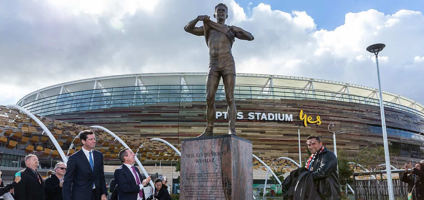 Nicky Winmar Statue unveiling