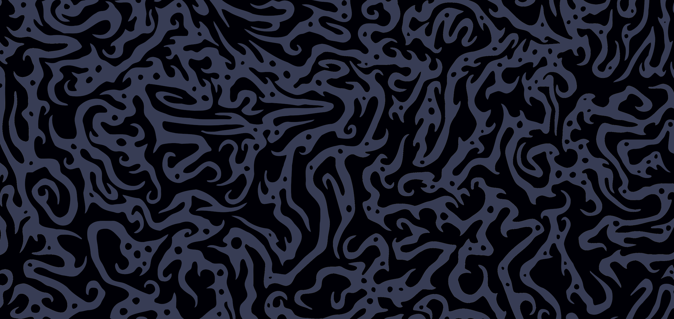 Jagged, wavy blue on black pattern