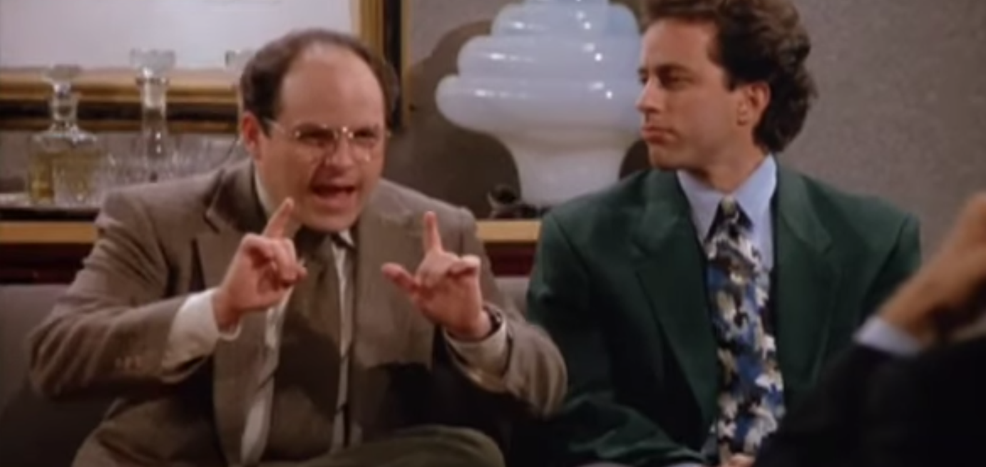 George Costanza pitching a show about nothing - Seinfeld