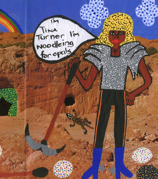 Tina Turner in Coober Pedy - cropped