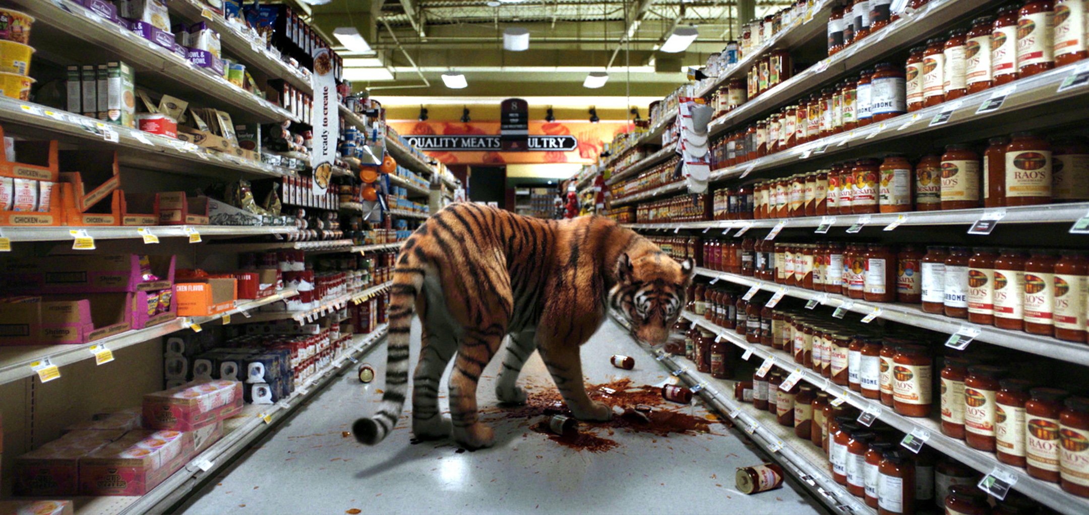 Euphoria - Julian Rosefeldt - Tiger in the shopping centre