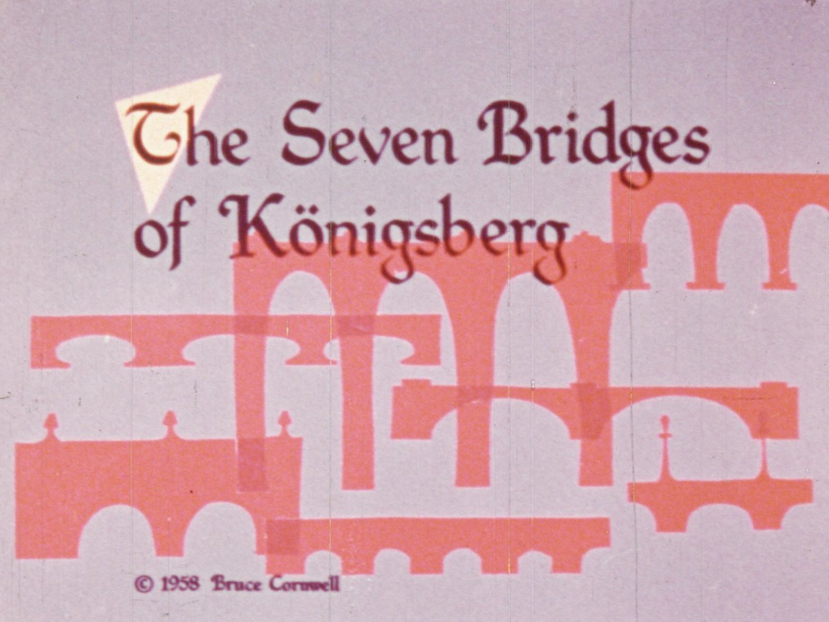 The Seven bridges of Koenigsberg Bruce Cornwell 1958 ACMI