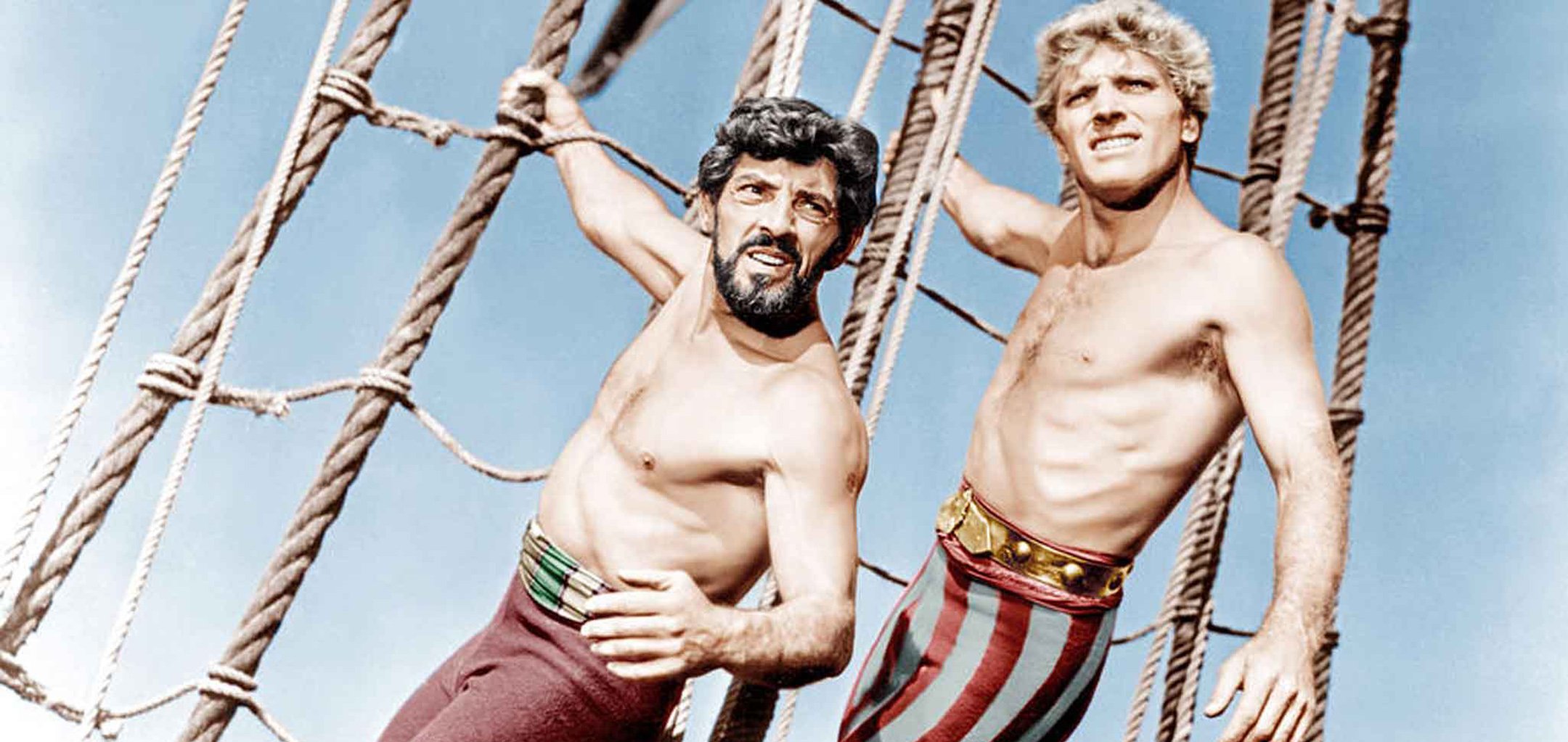 Burt Lancaster and Nick Cravat in The Crimson Pirate (1952)