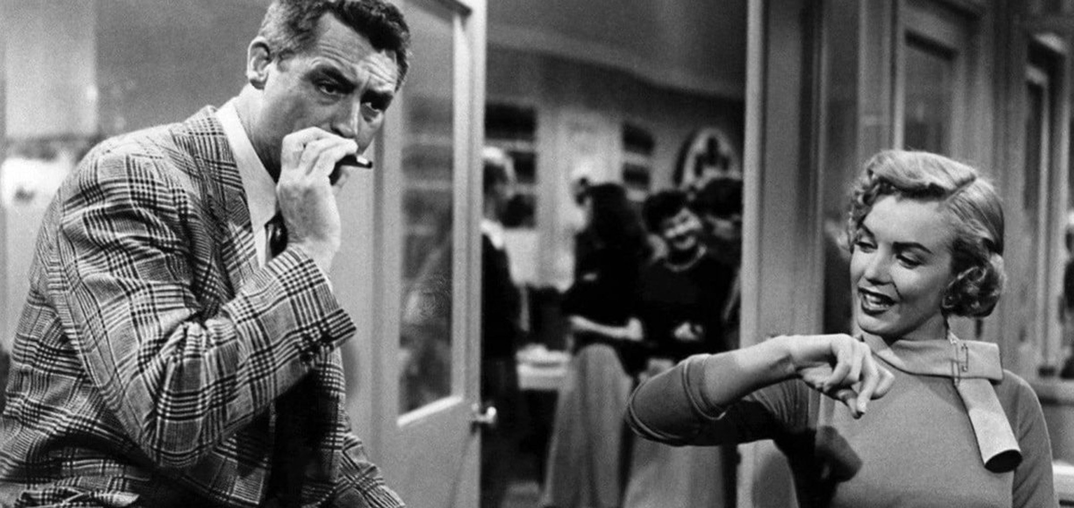 Cary Grant and Marilyn Monroe in Monkey Business (1952)