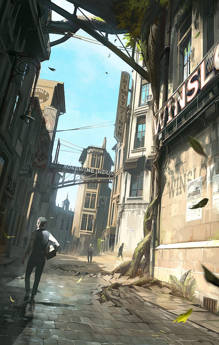 Dishonored 2 street study Aimé Jalon 2016 ACMI collection ACMI
